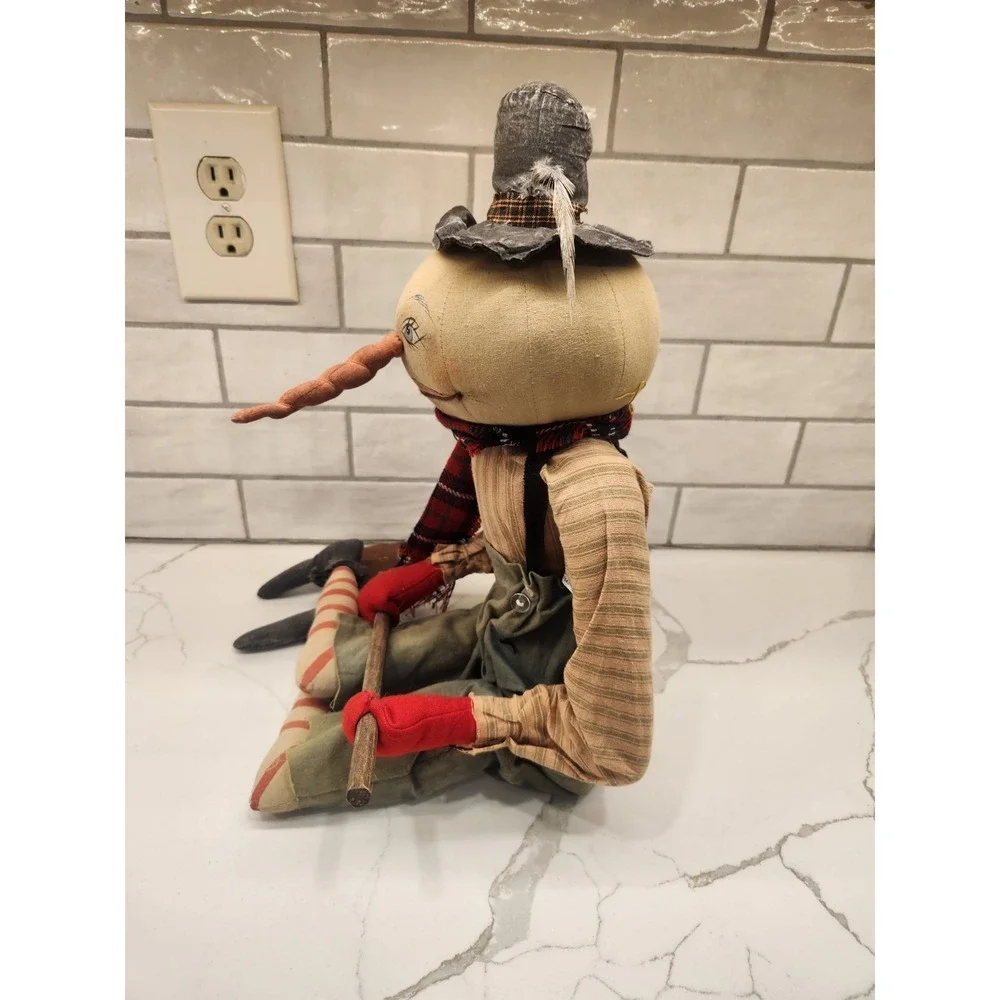Vtg. Christmas‎ Gathered Traditions By Joe Spencer Scoop Along Snowman Doll 22